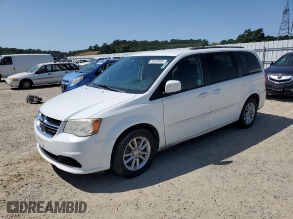 2014 Dodge Grand Caravan SXT z VIN 2C4RDGCG1ER433319, wystawiony jako Copart lot #55533885 z przebiegiem 146 550 mil mil oraz Czysty tytuł • Clean title. Historia ofert i sprzedaży dostępna na DreamBid. Obrazek 1.