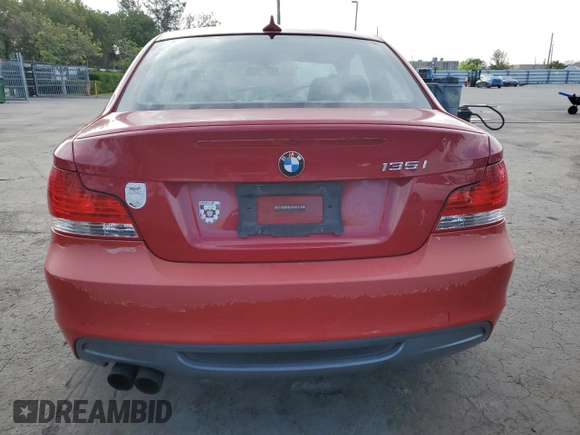 2009 BMW 1 Series 135i with VIN WBAUC73559VK95229, listed as a Copart auction lot 55657105 with 130,207 mi miles and Clean Title. Bid and sale history available at carsss.com. Image 6.