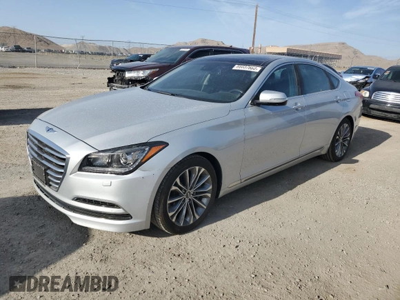 2015 Hyundai Genesis 3.8L with VIN KMHGN4JE3FU082319, listed as a Copart auction lot 66037664 with 70,270 mi miles and Salvage Title. Bid and sale history available at carsss.com. Image 1.
