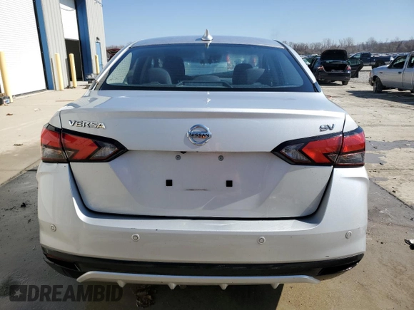 2021 Nissan Versa SV with VIN 3N1CN8EV7ML895080, listed as a Copart auction lot 48159825 with 41,193 mi miles and Salvage Title. Bid and sale history available at carsss.com. Image 6.