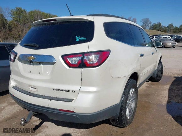 2015 Chevrolet Traverse LT with VIN 1GNKRGKD5FJ154463, listed as a IAAI auction lot 41781984 with 173,935 mi miles. Bid and sale history available at carsss.com. Image 4.