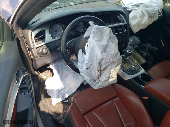 2009 Audi S5 with VIN WAURV78T09A032144, listed as a Copart auction lot 63495234 with 0 mi miles and Salvage Title. Bid and sale history available at carsss.com. Image 8.