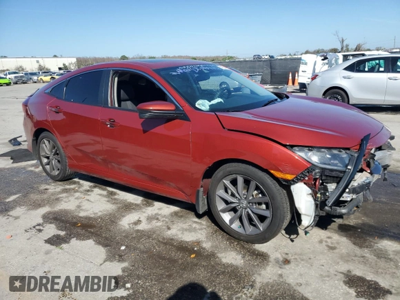 2019 Honda Civic Sedan EX with VIN 19XFC1F30KE009879, listed as a Copart auction lot 46244955 with 106,295 mi miles and Non Repairable. Bid and sale history available at carsss.com. Image 4.