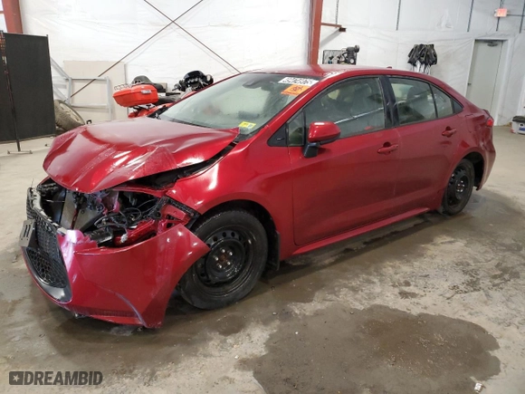 2022 Toyota Corolla LE with VIN JTDEPMAE9NJ227451, listed as a Copart auction lot 49474975 with 93,044 mi miles and Clean Title. Bid and sale history available at carsss.com. Image 1.