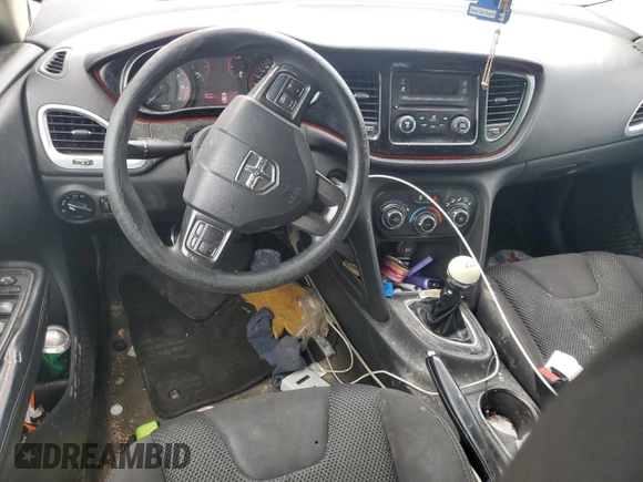 2015 Dodge Dart SXT with VIN 1C3CDFBB8FD369214, listed as a Copart auction lot 54238595 with 168,236 mi miles and Non repairable. Bid and sale history available at DreamBid. Image 8.