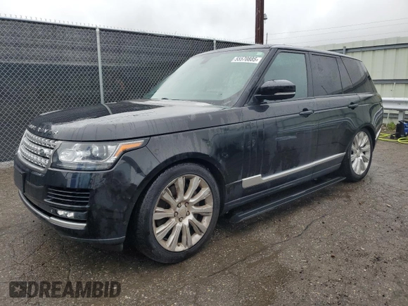 2015 Land Rover Range Rover Supercharged with VIN SALGS2TFXFA209102, listed as a Copart auction lot 55570885 with 141,280 mi miles and Clean title. Bid and sale history available at DreamBid. Image 1.