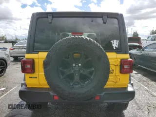 2020 Jeep Wrangler Unlimited Sport with VIN 1C4HJXDM2LW289101, listed as a Copart auction lot 48896365 with 52,536 mi miles and Salvage title. Bid and sale history available at DreamBid. Image 6.