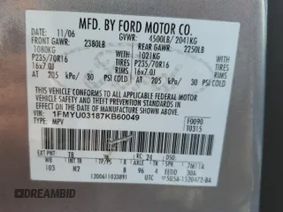 2007 Ford Escape XLT with VIN 1FMYU03187KB60049, listed as a Copart auction lot 74588994 with Not Provided miles and Non Repairable. Bid and sale history available at carsss.com. Image 14.