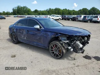 2018 Audi S4 Prestige with VIN WAUC4BF42JA018662, listed as a Copart auction lot 64103464 with 0 mi miles and Salvage Title. Bid and sale history available at carsss.com. Image 4.
