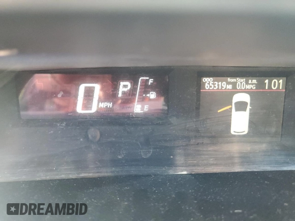 2016 Toyota Prius One with VIN JTDKDTB31G1121968, listed as a Copart auction lot 52136685 with 65,319 mi miles and Clean Title. Bid and sale history available at DreamBid. Image 9.