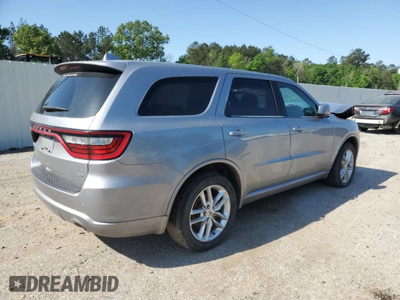 2021 Dodge Durango GT with VIN 1C4RDJDG1MC804689, listed as a Copart auction lot 52213945 with 56,201 mi miles and Salvage title. Bid and sale history available at DreamBid. Image 3.
