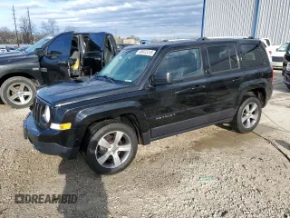 2016 Jeep Patriot Latitude with VIN 1C4NJRFB3GD639024, listed as a Copart auction lot 49972415 with 80,220 mi miles and Salvage Title. Bid and sale history available at carsss.com. Image 1.
