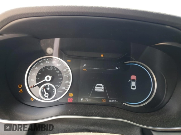 2023 Genesis G70 2.0T with VIN KMTG34TA1PU128155, listed as a Copart auction lot 50875574 with 16,092 mi miles and Non Repairable. Bid and sale history available at DreamBid. Image 9.
