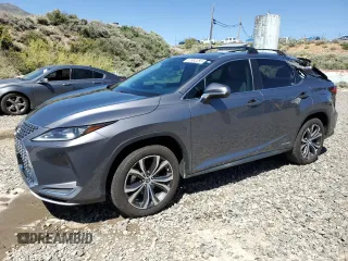 2020 Lexus RX 450h with VIN 2T2HGMDA1LC043938, listed as a Copart auction lot 57683285 with 52,143 mi miles and Salvage title. Bid and sale history available at DreamBid. Image 1.