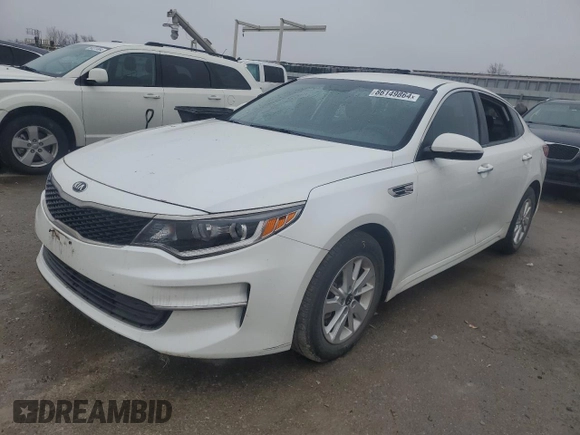 2016 Kia Optima LX with VIN KNAGT4L31G5070149, listed as a Copart auction lot 86149864 with 74,238 mi miles and Salvage Title. Bid and sale history available at carsss.com. Image 1.