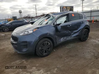 2019 Kia Sportage LX with VIN KNDPM3AC9K7510760, listed as a Copart auction lot 84961144 with 0 mi miles and Salvage Title. Bid and sale history available at carsss.com. Image 1.