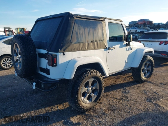 2018 Jeep Wrangler Sahara with VIN 1C4AJWBG2JL821132, listed as a IAAI auction lot 42523688 with 86,244 mi miles and . Bid and sale history available at DreamBid. Image 4.