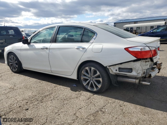 2015 Honda Accord Sedan Sport with VIN 1HGCR2F52FA160810, listed as a Copart auction lot 53022205 with 61,970 mi miles and Salvage Title. Bid and sale history available at carsss.com. Image 2.