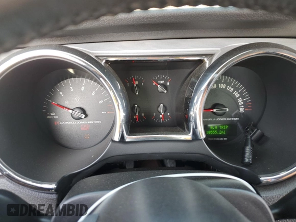 2007 Ford Mustang GT Deluxe with VIN 1ZVFT82H375264889, listed as a Copart auction lot 61177985 with 10,555 mi miles and Salvage title. Bid and sale history available at DreamBid. Image 9.