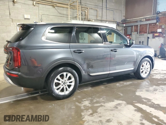 2020 Kia Telluride LX with VIN 5XYP2DHC7LG070687, listed as a Copart auction lot 55473535 with 42,571 mi miles and Clean title. Bid and sale history available at DreamBid. Image 3.