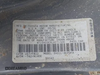 1990 Toyota Camry DLX z VIN 4T1SV21EXLU271320, wystawiony jako IAAI lot #41798353 z przebiegiem 269 178 mil mil oraz . Historia ofert i sprzedaży dostępna na DreamBid. Obrazek 9.
