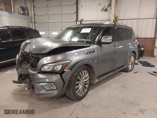 2017 Infiniti QX80 with VIN JN8AZ2NC3H9430111, listed as a IAAI auction lot 40942208 with 180,521 mi miles. Bid and sale history available at carsss.com. Image 18.