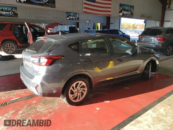 2024 Subaru Impreza with VIN JF1GUABC3R8244942, listed as a Copart auction lot 76291664 with 0 mi miles and Salvage Title. Bid and sale history available at carsss.com. Image 3.
