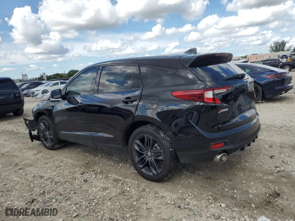 2023 Acura RDX w/A-Spec Package with VIN 5J8TC1H66PL001277, listed as a Copart auction lot 72824474 with 14,186 mi miles and Salvage Title. Bid and sale history available at carsss.com. Image 2.