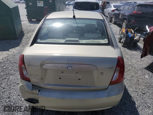 2007 Hyundai Accent GLS with VIN KMHCN46C17U095206, listed as a Copart auction lot 49772455 with 143,336 mi miles and Salvage Title. Bid and sale history available at carsss.com. Image 6.
