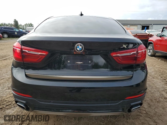 2018 BMW X6 xDrive35i with VIN 5UXKU2C56J0X50180, listed as a Copart auction lot 66432553 with 55,700 mi miles. Bid and sale history available at carsss.com. Image 6.