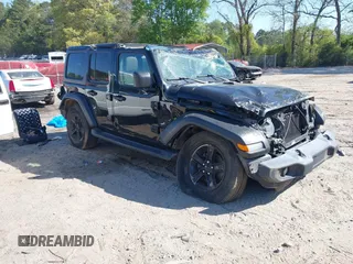 2019 Jeep Wrangler Unlimited Sport S with VIN 1C4HJXDG7KW671598, listed as a IAAI auction lot 42059734 with 63,899 mi miles and . Bid and sale history available at DreamBid. Image 1.