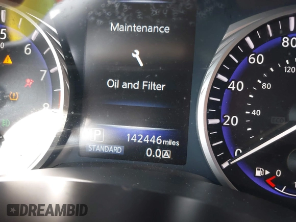 2014 Infiniti Q50 with VIN JN1BV7AP4EM677506, listed as a IAAI auction lot 40113207 with 142,446 mi miles and . Bid and sale history available at DreamBid. Image 7.