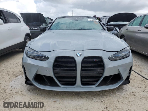 2022 BMW M4 with VIN WBS53AZ02NCK07087, listed as a Copart auction lot 78727464 with 0 mi miles and Salvage Title. Bid and sale history available at carsss.com. Image 5.