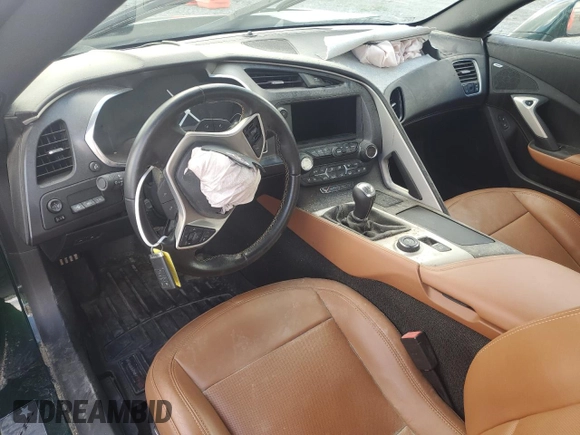 2014 Chevrolet Corvette 2LT with VIN 1G1YC2D7XE5127466, listed as a Copart auction lot 74580694 with 14,516 mi miles and Salvage Title. Bid and sale history available at carsss.com. Image 8.