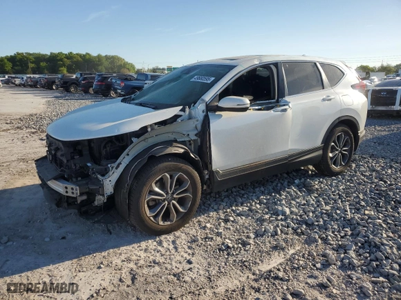 2021 Honda CR-V EX-L with VIN 5J6RW1H82ML008198, listed as a Copart auction lot 49680595 with 60,688 mi miles and Salvage Title. Bid and sale history available at carsss.com. Image 1.