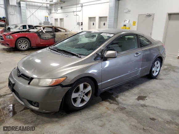 2007 Honda Civic Cpe LX with VIN 2HGFG12687H010165, listed as a Copart auction lot 46354705 with 439,986 mi miles and Clean Title. Bid and sale history available at carsss.com. Image 1.