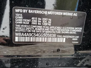 2016 BMW 4 Series 428i with VIN WBA4A9C54GG505838, listed as a Copart auction lot 78305884 with 56,892 mi miles and Salvage Title. Bid and sale history available at carsss.com. Image 12.