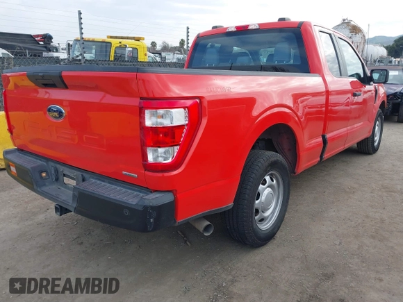 2021 Ford F-150 XL with VIN 1FTEX1C87MKD91747, listed as a IAAI auction lot 41567531 with 146,817 mi miles and . Bid and sale history available at DreamBid. Image 4.