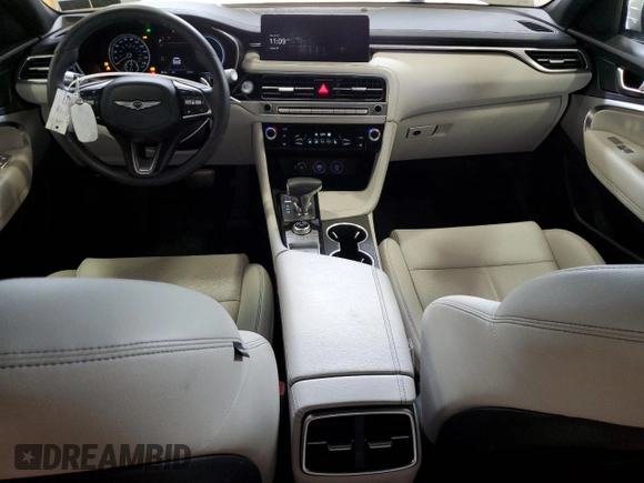 2025 Genesis G70 2.5T with VIN KMTG34SC2SU153528, listed as a Copart auction lot 64595435 with 18,752 mi miles and Clean title. Bid and sale history available at DreamBid. Image 8.