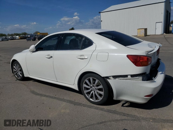 2006 Lexus IS 250 with VIN JTHCK262365001777, listed as a Copart auction lot 54920705 with 177,803 mi miles and Salvage title. Bid and sale history available at DreamBid. Image 2.