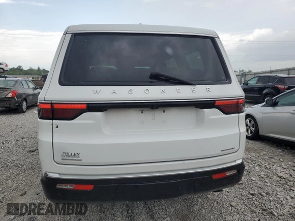 2023 Jeep Wagoneer Series II with VIN 1C4SJVBP0PS546311, listed as a Copart auction lot 55163665 with 23,576 mi miles and Salvage title. Bid and sale history available at DreamBid. Image 6.