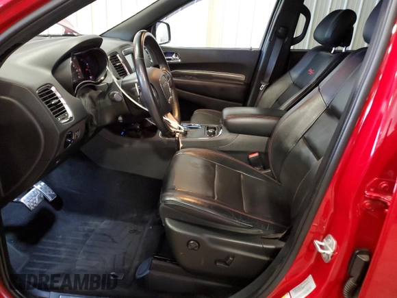 2015 Dodge Durango R/T z VIN 1C4SDJCT3FC908314, wystawiony jako Copart lot #60619515 z przebiegiem 105 023 mil mil oraz Szkoda całkowita • Salvage title. Historia ofert i sprzedaży dostępna na DreamBid. Obrazek 7.