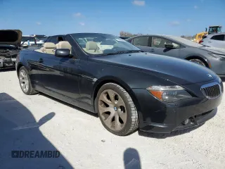2007 BMW 6 Series 650i with VIN WBAEK135X7CN80845, listed as a Copart auction lot 77279554 with 77,235 mi miles and Salvage Title. Bid and sale history available at carsss.com. Image 4.