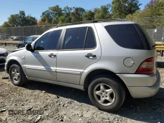 2001 Mercedes-Benz M-Class with VIN 4JGAB54E81A274037, listed as a Copart auction lot 76555544 with 202,446 mi miles and Salvage Title. Bid and sale history available at carsss.com. Image 2.