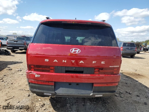 2024 Hyundai Santa Fe Hybrid SEL with VIN 5NMP2DG18RH002073, listed as a Copart auction lot 74259584 with NaN miles and Salvage Title. Bid and sale history available at carsss.com. Image 6.