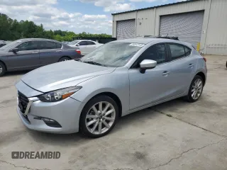 2017 Mazda 3 Touring with VIN 3MZBN1L75HM150961, listed as a Copart auction lot 54913145 with 55,776 mi miles and Salvage title. Bid and sale history available at DreamBid. Image 1.