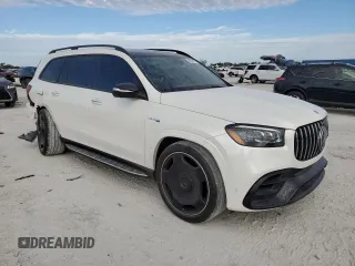 2022 Mercedes-Benz GLS 63 AMG with VIN 4JGFF8KE5NA790389, listed as a Copart auction lot 88258175 with 37,672 mi miles and Salvage Title. Bid and sale history available at DreamBid. Image 4.