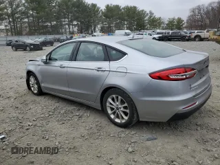 2020 Ford Fusion Hybrid SEL with VIN 3FA6P0MU8LR158261, listed as a Copart auction lot 49091385 with 0 mi miles and Salvage Title. Bid and sale history available at carsss.com. Image 2.