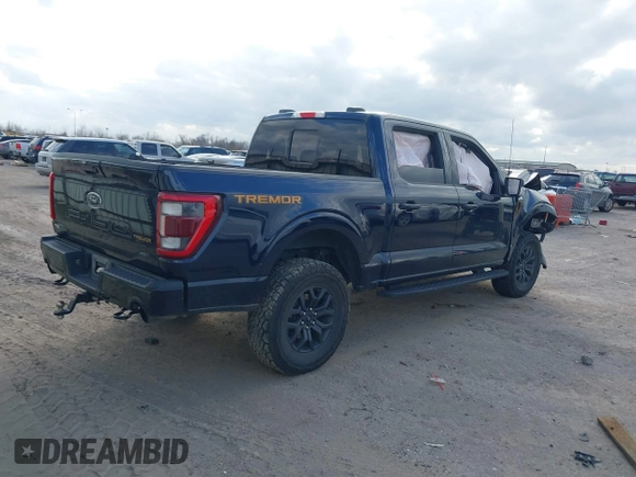 2023 Ford F-150 XL with VIN 1FTEW1E85PFC77839, listed as a IAAI auction lot 41500004 with 26,707 mi miles. Bid and sale history available at carsss.com. Image 4.