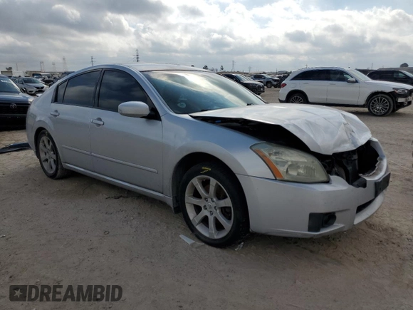 2007 Nissan Maxima 3.5 SL with VIN 1N4BA41EX7C842589, listed as a Copart auction lot 43861875 with 0 mi miles and Salvage Title. Bid and sale history available at carsss.com. Image 4.